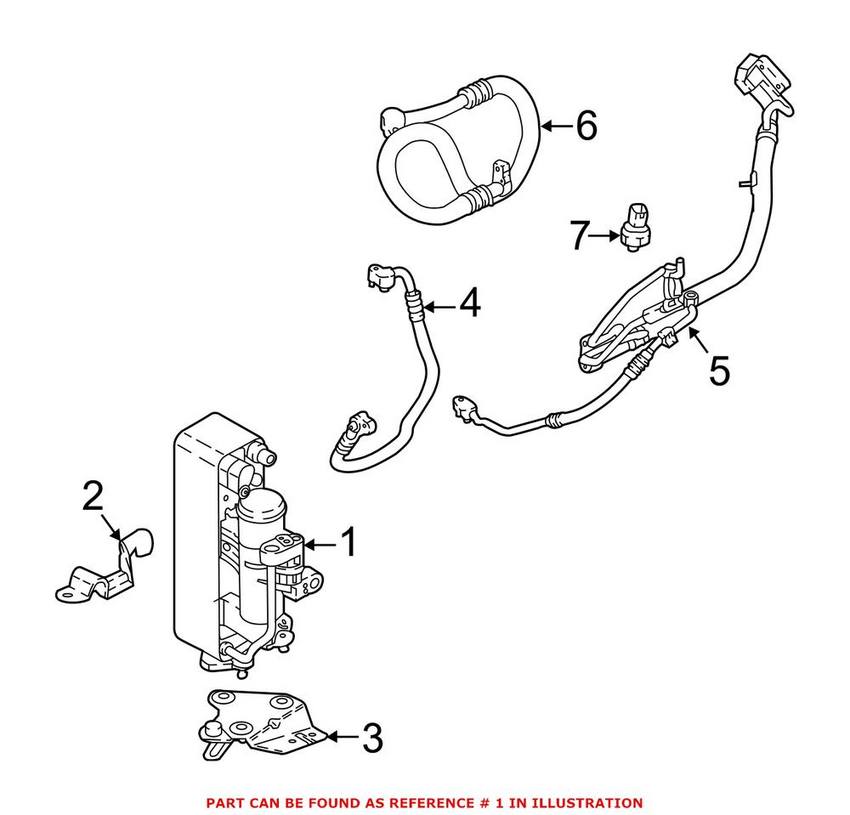 BMW A/C Condenser Genuine BMW 64509338330