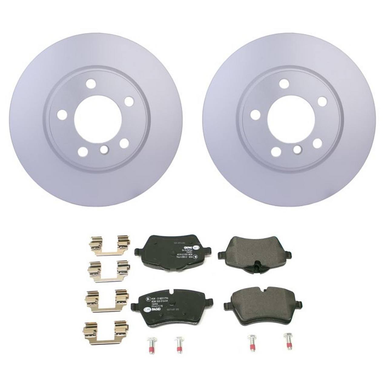 Disc Brake Pad and Rotor Kit – Front (307mm) (Low-Metallic) Hella Pagid ...