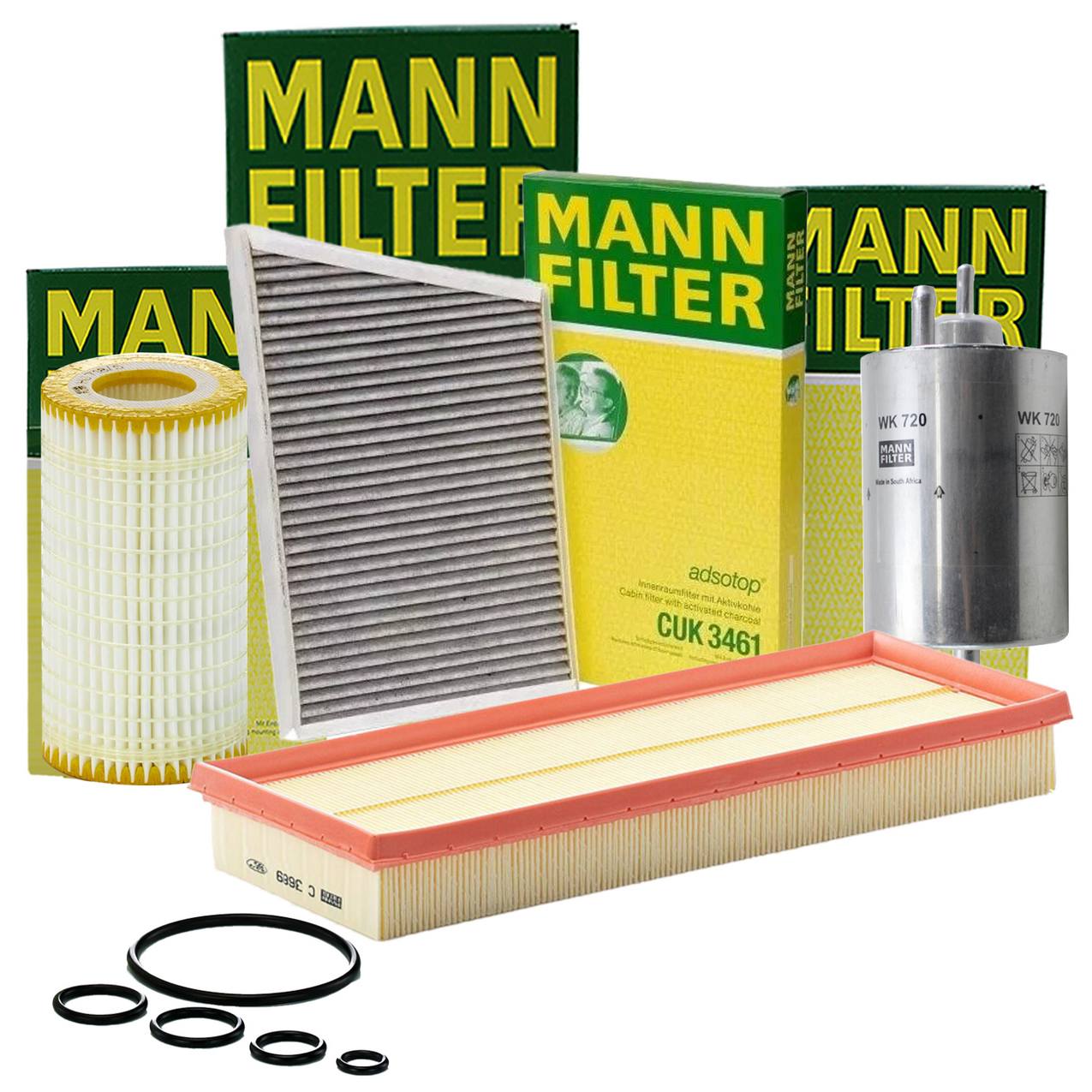 Air / Cabin Air / Fuel / Engine Oil Filter Kit Mann-Filter 5234828-Kit