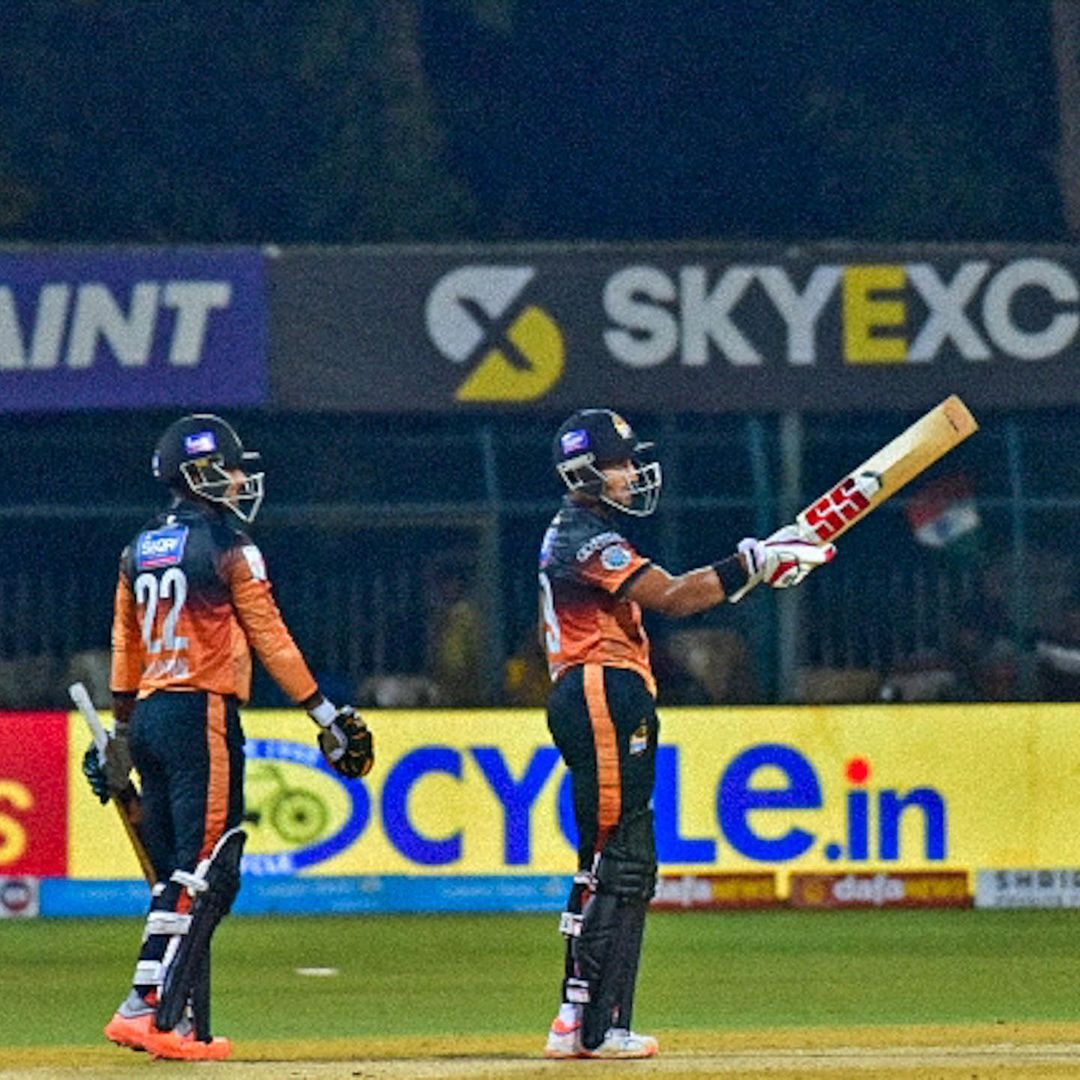 Maharaja T20 League 2022, MU vs HT: Luvnith Sisodia brutal knock takes Hubli Tigers through to the playoffs