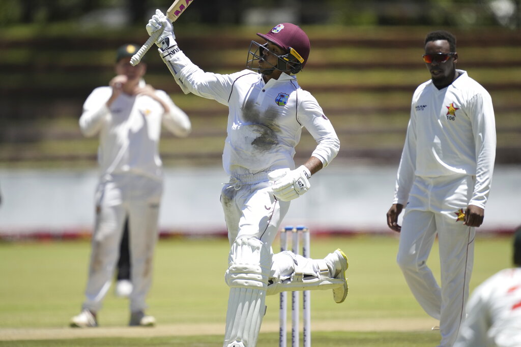 Tagenarine Chanderpaul scores his maiden Test double ton