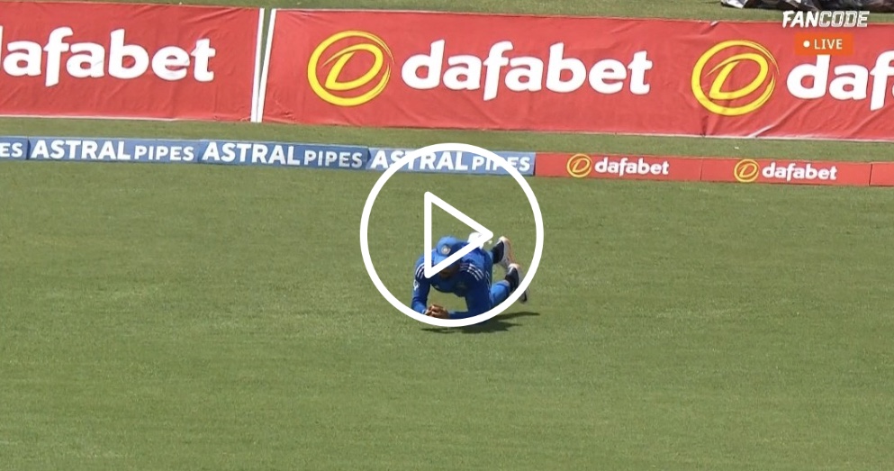 [Watch] Sensational Catch by Tilak Varma Dismisses Shimron Hetmyer