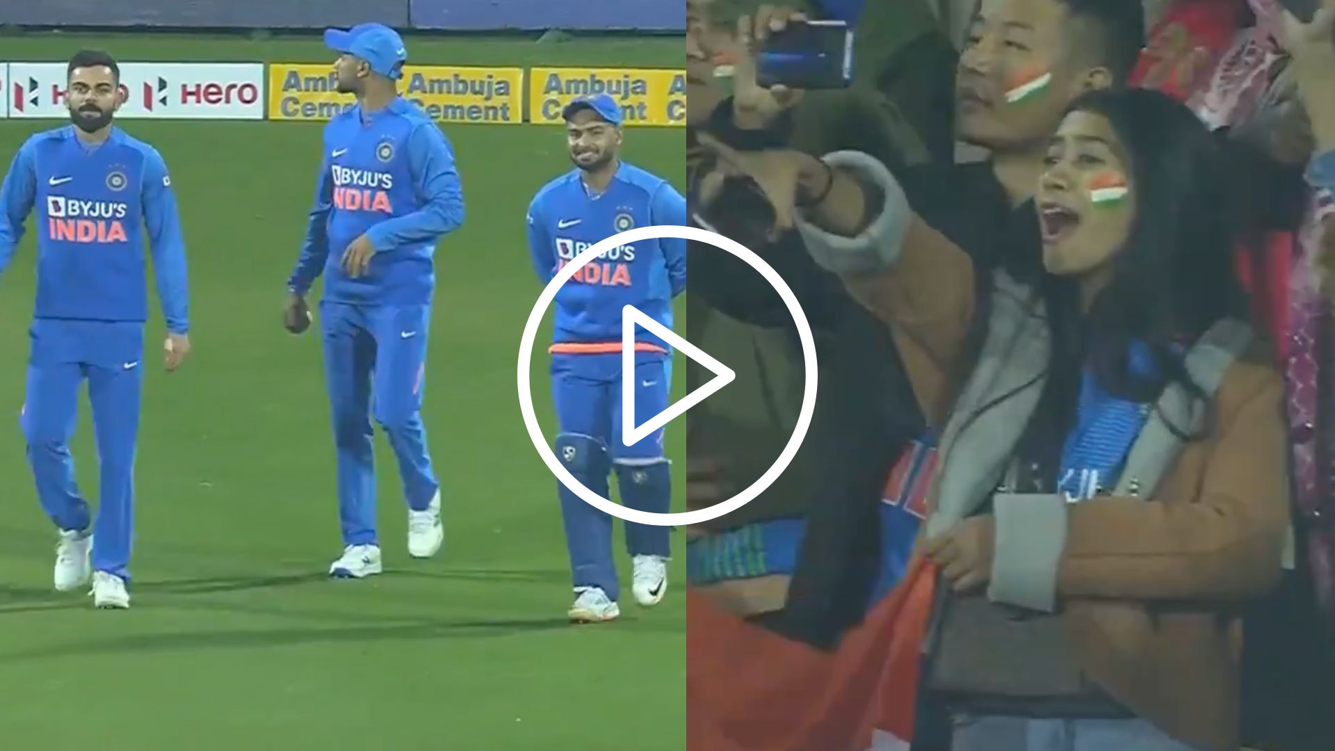 [Watch] When Crowd Signing Vande Mataram Gave Virat Kohli, Dhawan & Pant Goosebumps