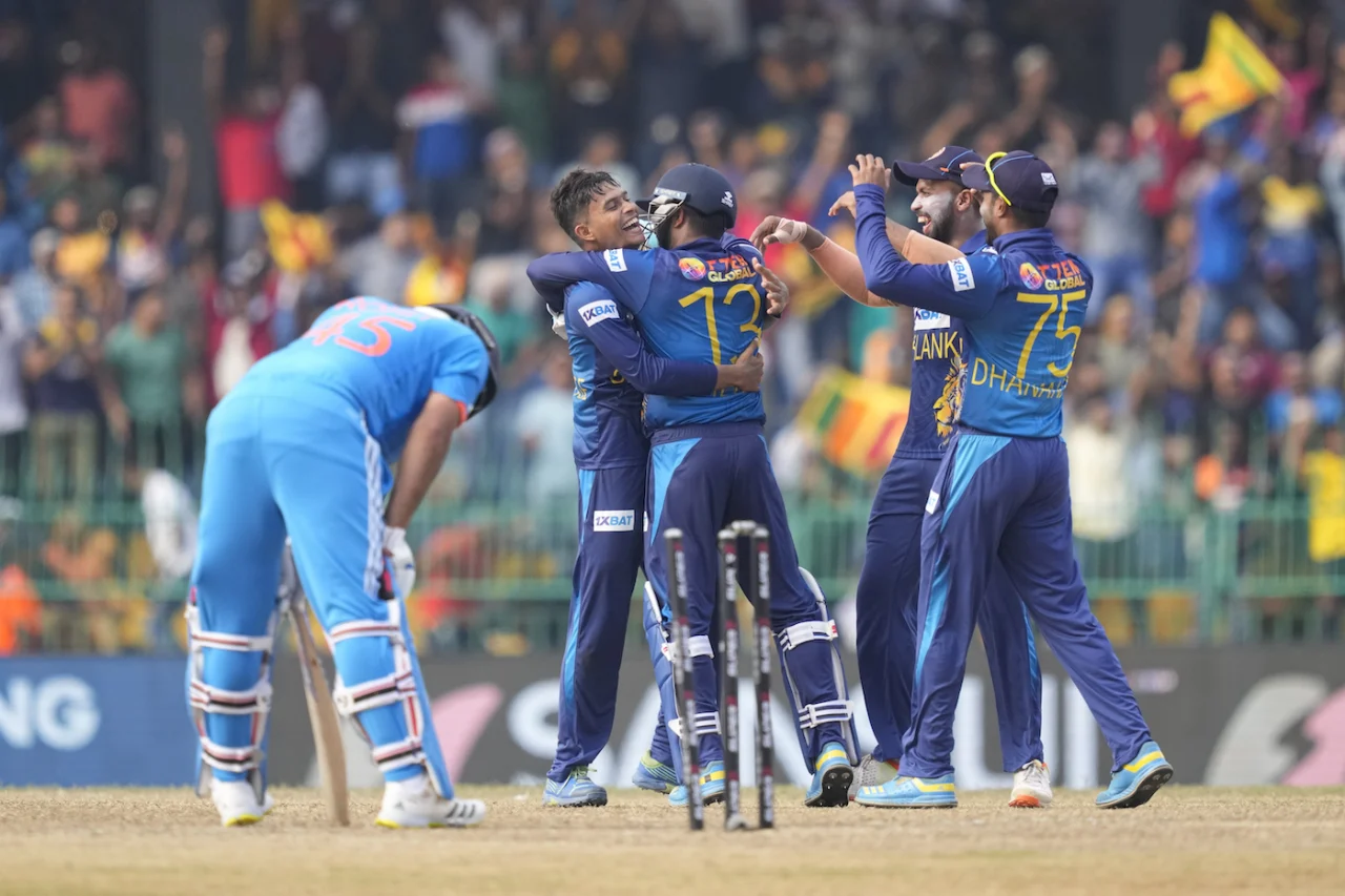 India Lose All 10 Wickets To Spinners For 1st Time In ODIs; Courtesy Wellalage, Asalanka