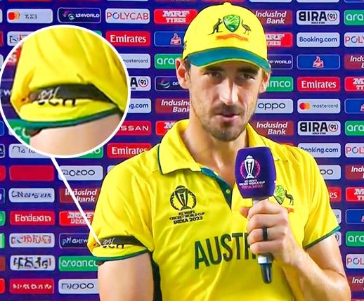 Here's Why Mitch Starc Was Wearing Black Armband In WC Final; Emotional Reason Revealed