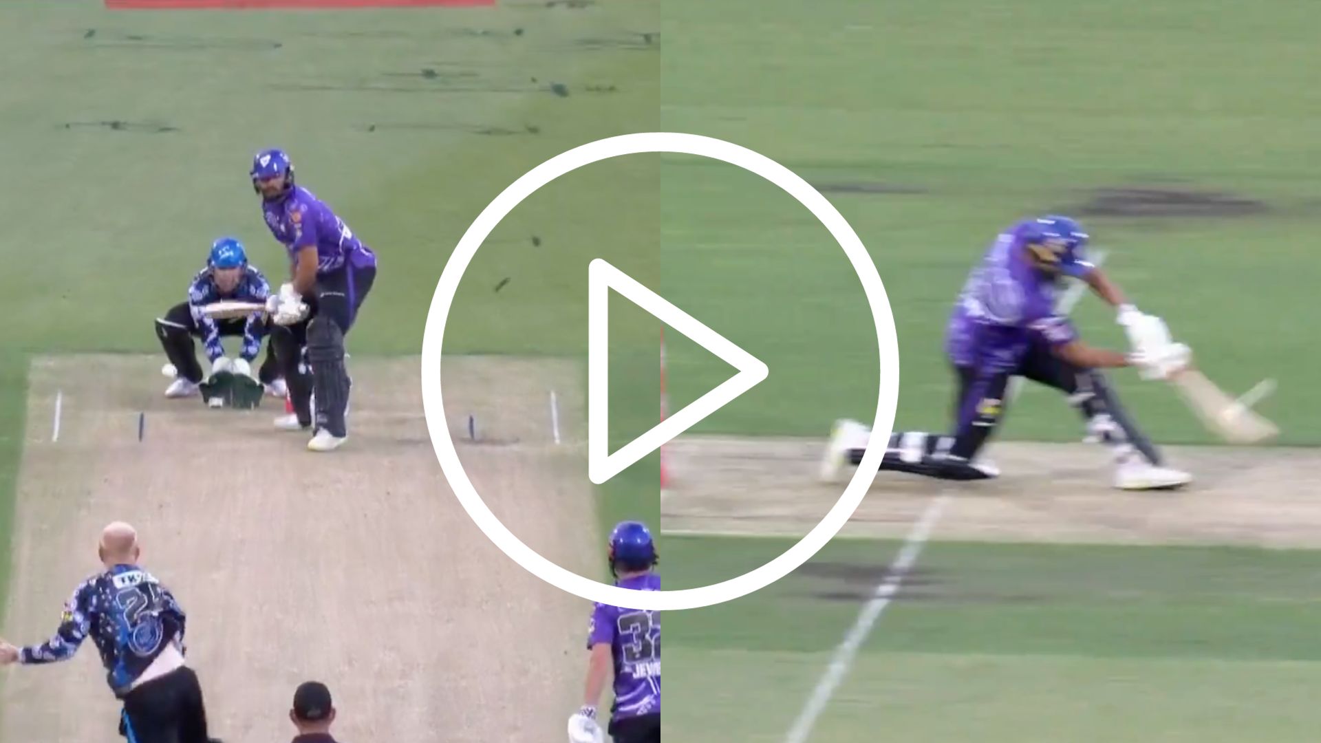 [Watch] Nikhil Chaudhary Brings Out ‘Picture-Perfect Sweep’ For Six Over Cow Corner