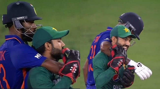 When Hardik Pandya Gave 'Jadoo Ki Jhappi' To Mohammed Rizwan During Asia Cup 2022