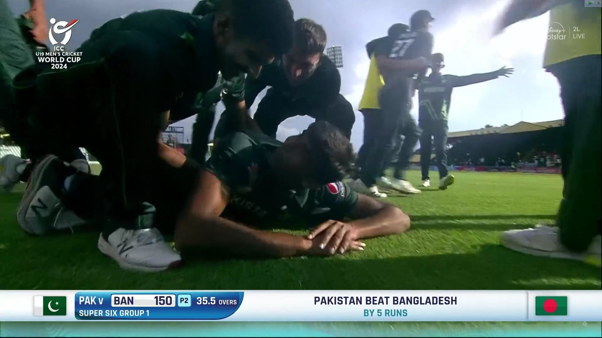 BAN Chokes As PAK Wins A Nail Biter Low Scoring Contest To Qualify To U-19 WC Semis