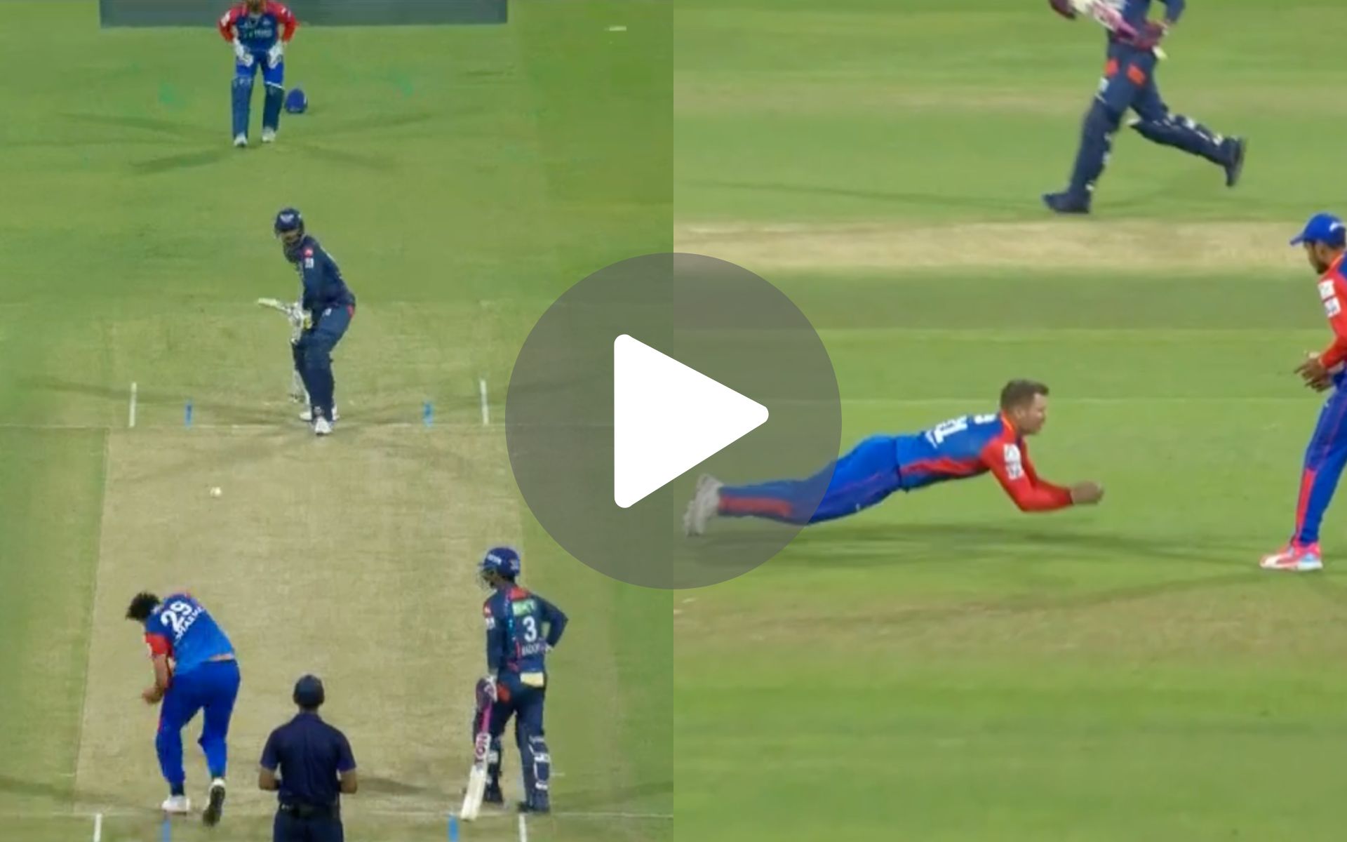 [Watch] David Warner’s Well-Judged Diving Catch Sinks Deepak Hooda's 'Impact' Arrival