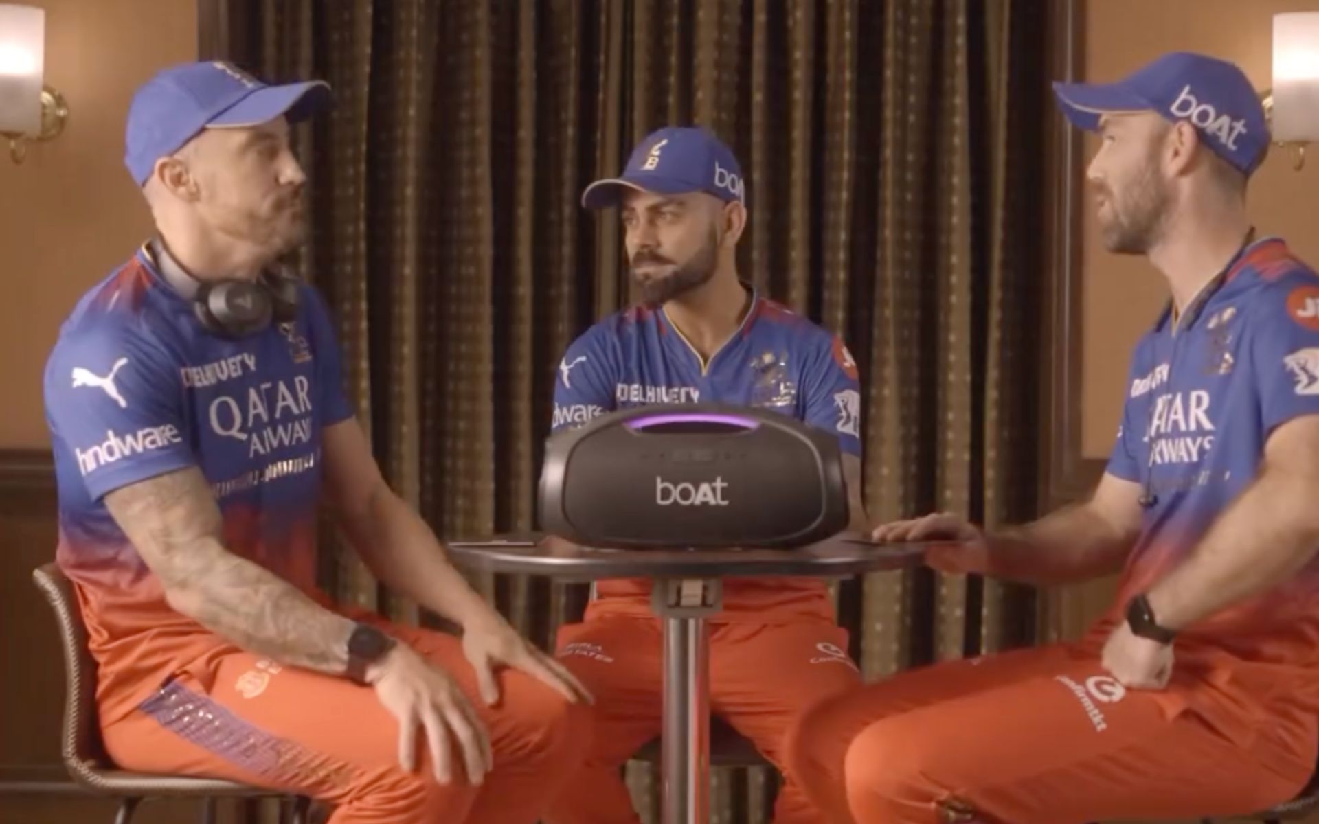 'Maxwell, Faulkner &...' - Virat Kohli, Faf du Plessis, Big Show Engage In A Fun Segment