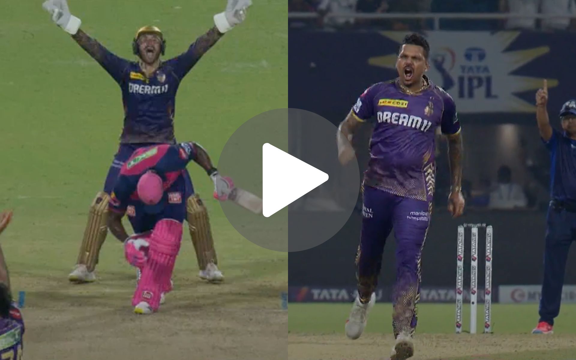 [Watch] Sunil Narine’s 'Rare Wild Celebration' After Exacting Revenge Against Rovman Powell