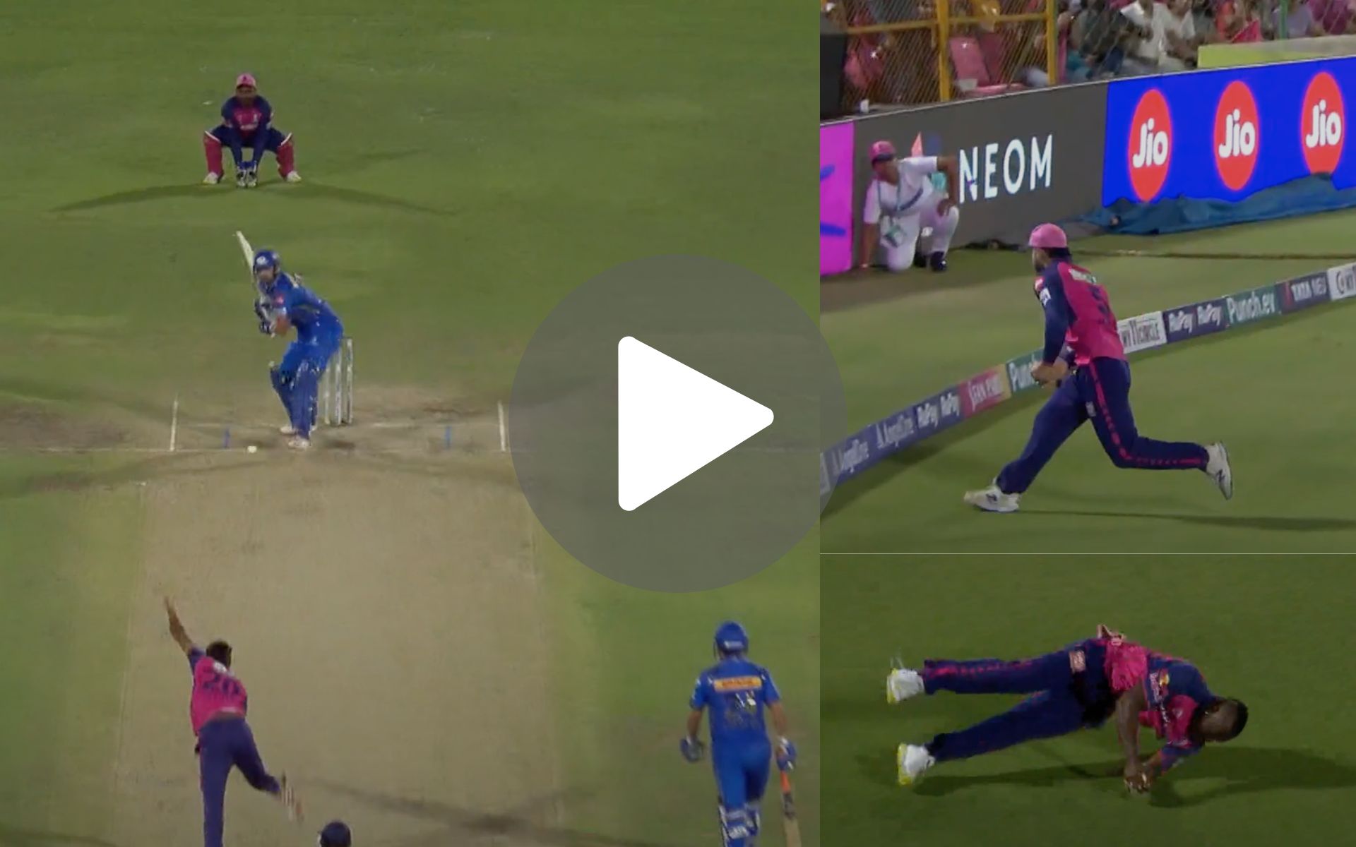 [Watch] W, W, 1, O, W, 1! Parag, Powell's Well-Timed Catches Aid Sandeep Finish With 5/18