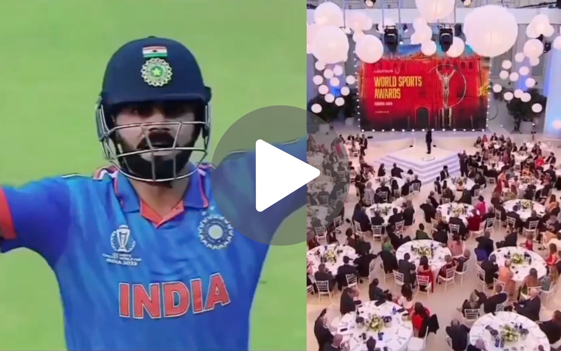 [Watch] Virat Kohli's 50th ODI Century Recognized At Laureus World Sports Awards In Madrid