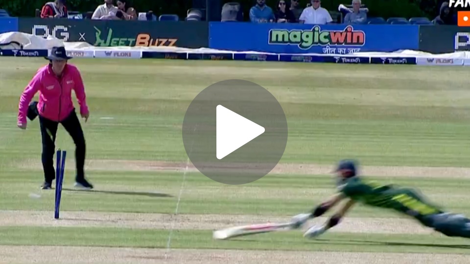 [Watch] PAK's Saim Ayub Throws Rizwan Under The Bus In A Comical Runout Vs Ireland