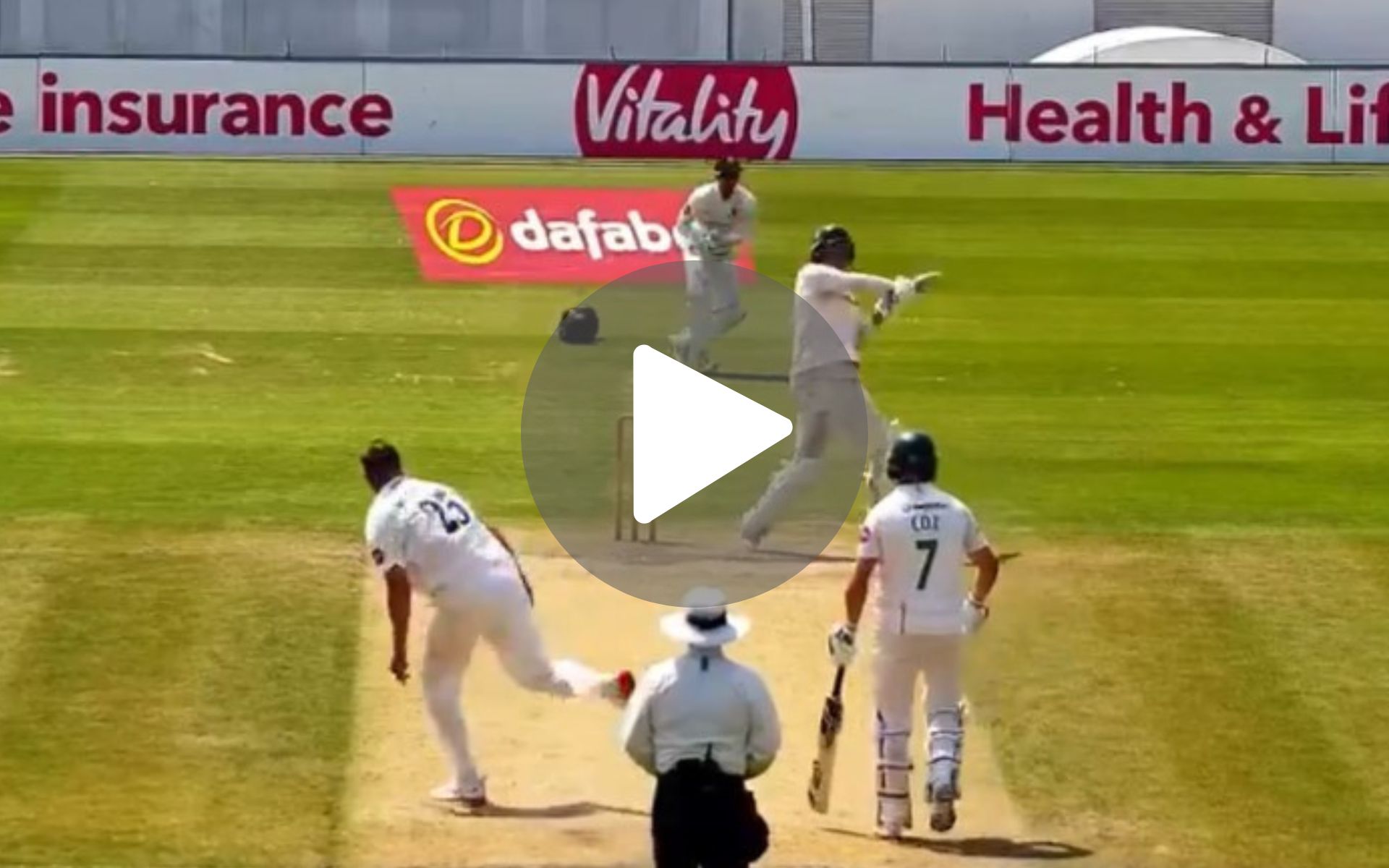 [Watch] 6, 6, 4, 6, 4, 6, 4, 6: Louis Kimber Smacks 43 Runs Off Single Ollie Robinson Over