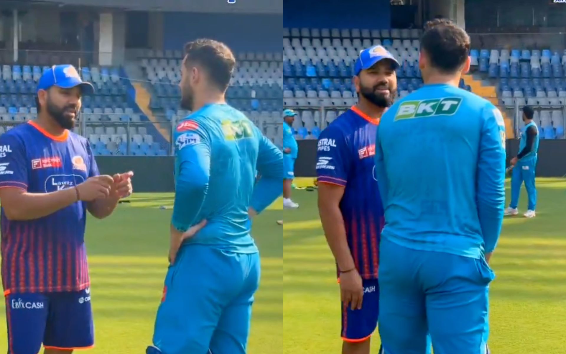 "Tu Mere Jaisa Khel Nahi Sakta" Rohit Sharma Shares Batting Tips With Abdul Samad