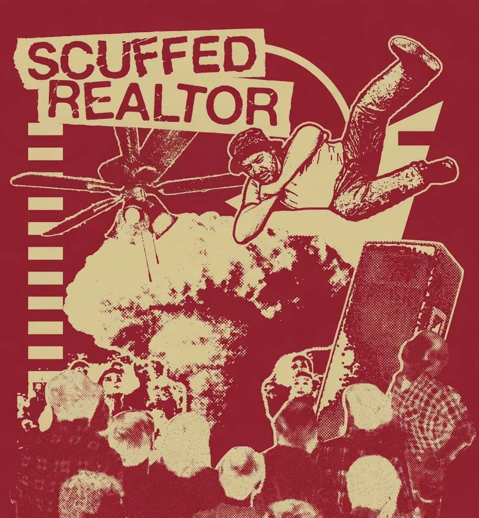 Promotional artwork for Scuffed Realtor: LIVE- with Nick Rochefort and Alex Schultz.