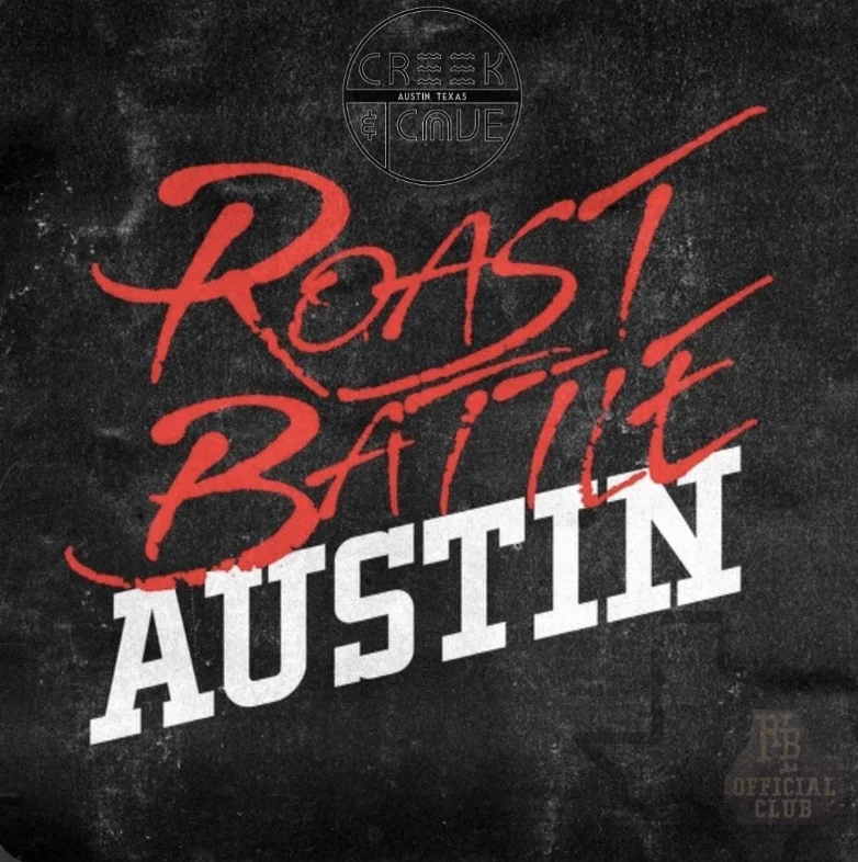 Promotional artwork for Roast Battle: Austin.
