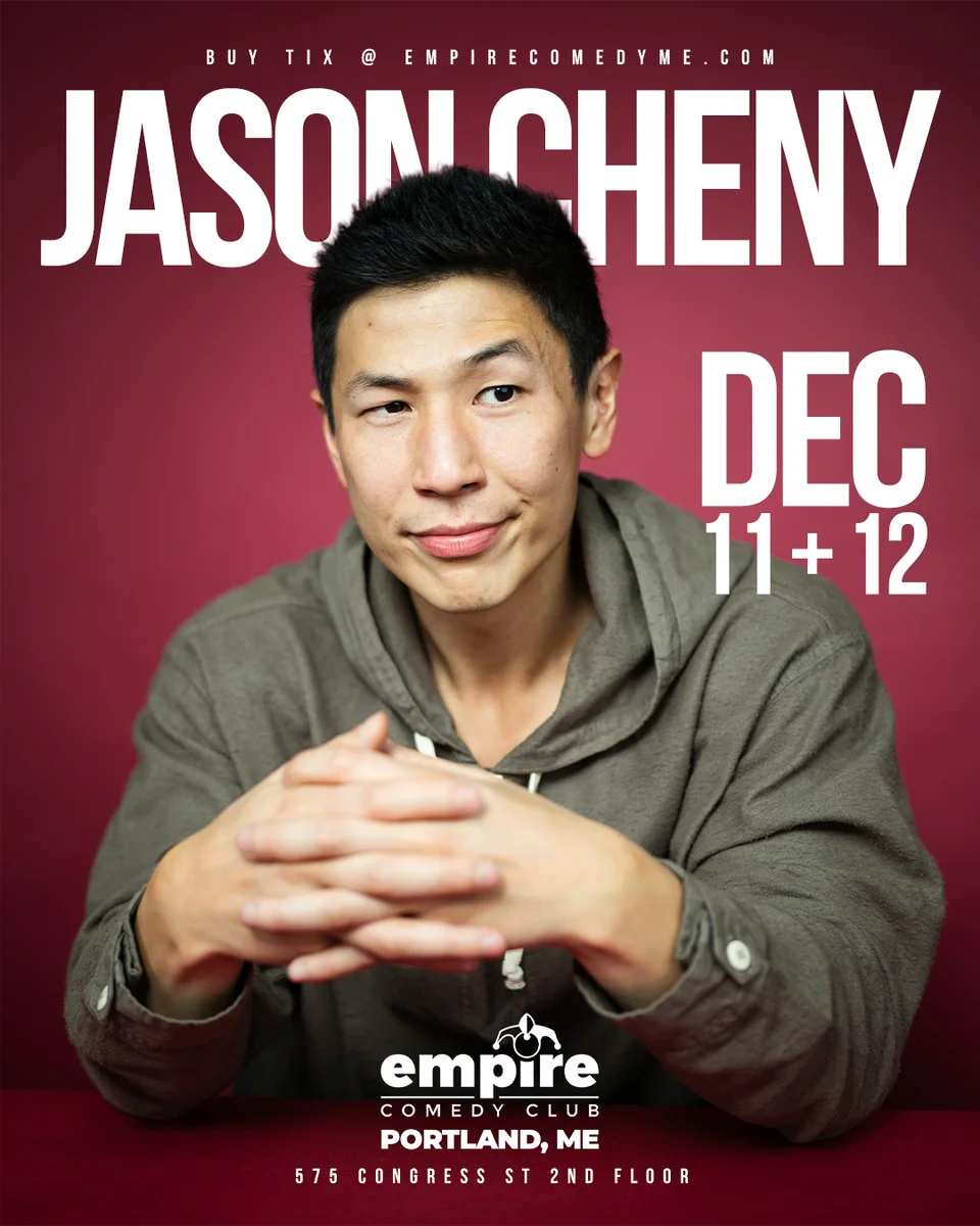 Promotional poster for JASON CHENY at Empire Comedy Club