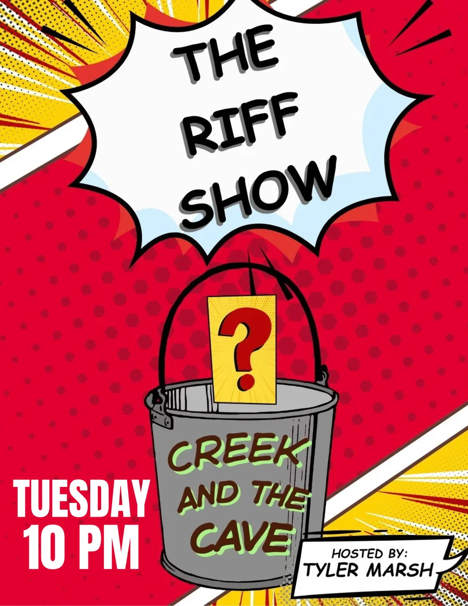 Promotional artwork for The Riff Show.