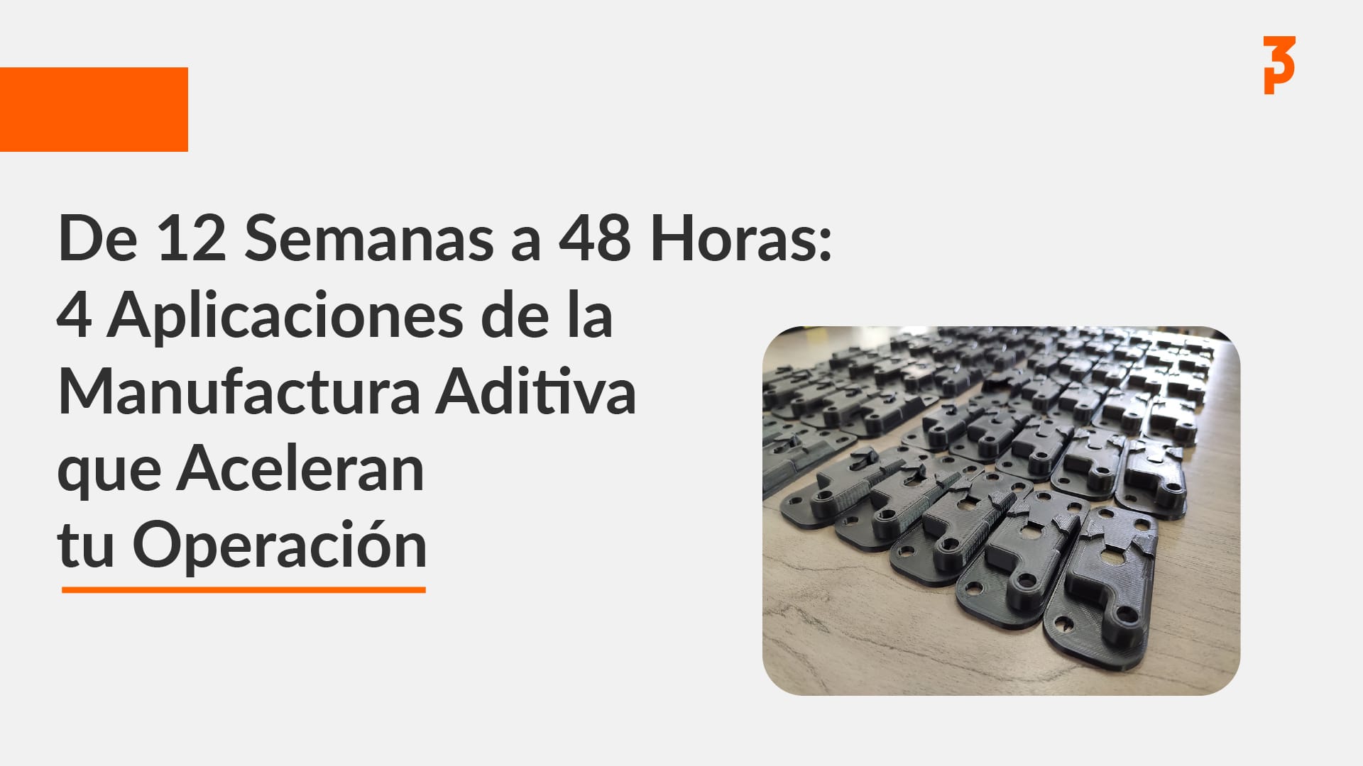 Lote de piezas negras idénticas impresas en 3D para una aplicación industrial de producción rápida