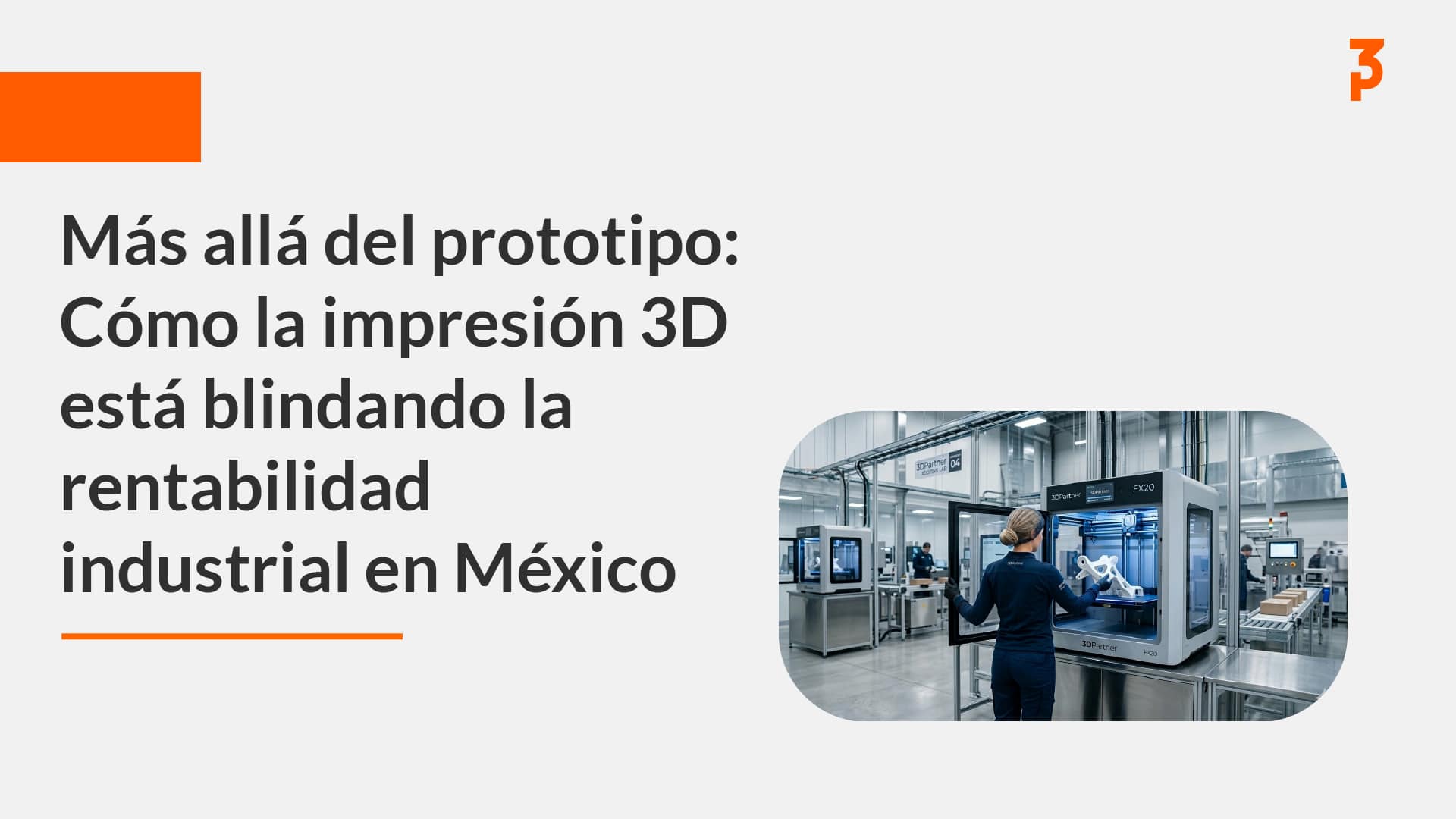 Operadora frente a impresoras 3D industriales en una planta de manufactura moderna
