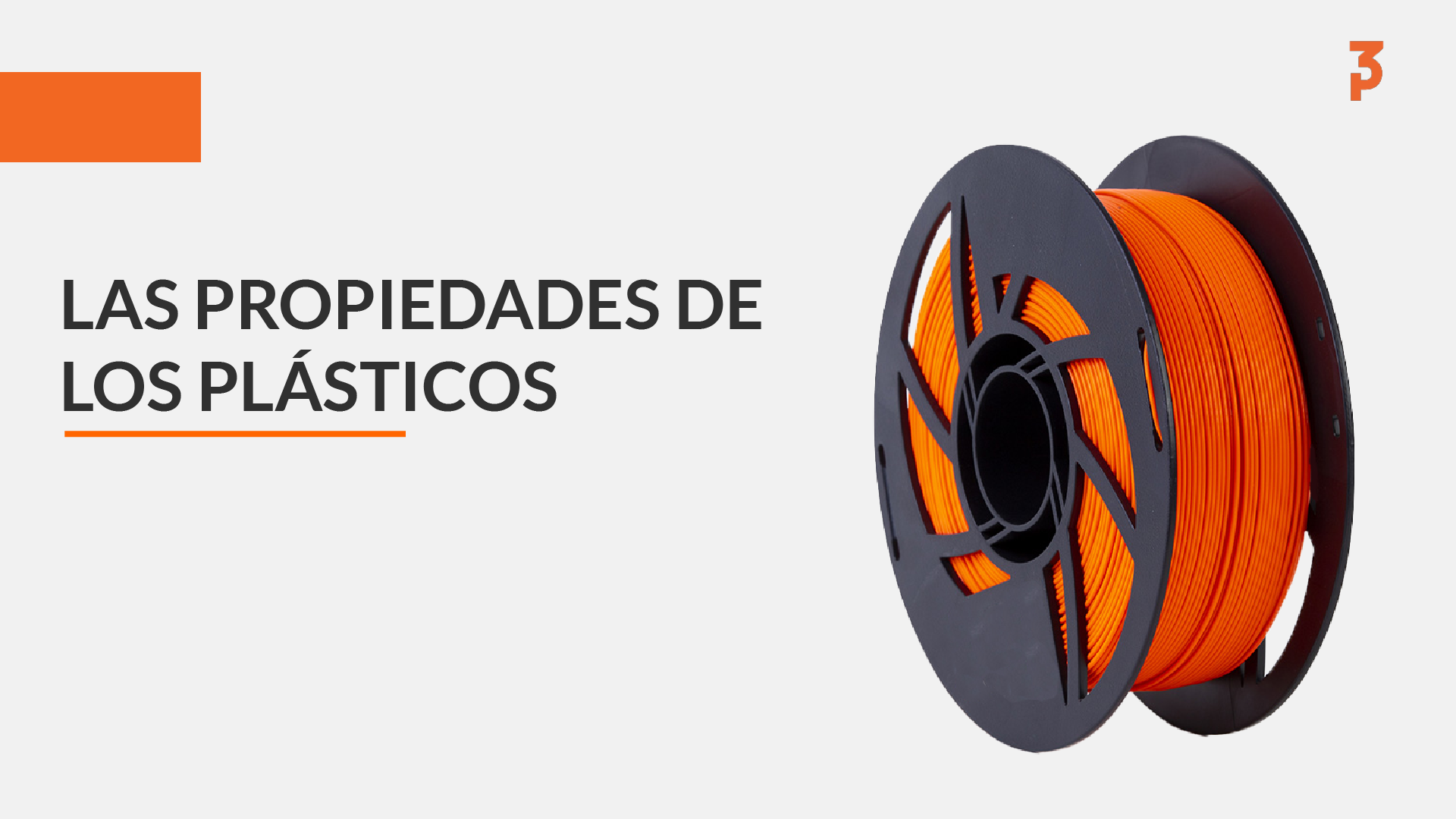 Carrete de filamento plástico naranja como ejemplo de material para manufactura aditiva