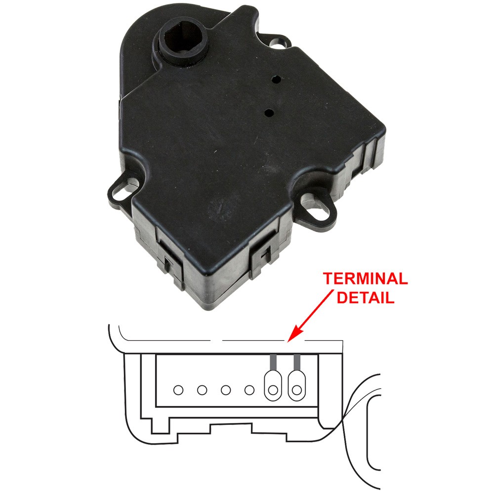GPD Heater Blend Door Actuator 1712064