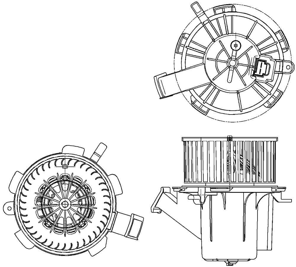 MAHLE / CLEVITE Blower Motor AB132000P