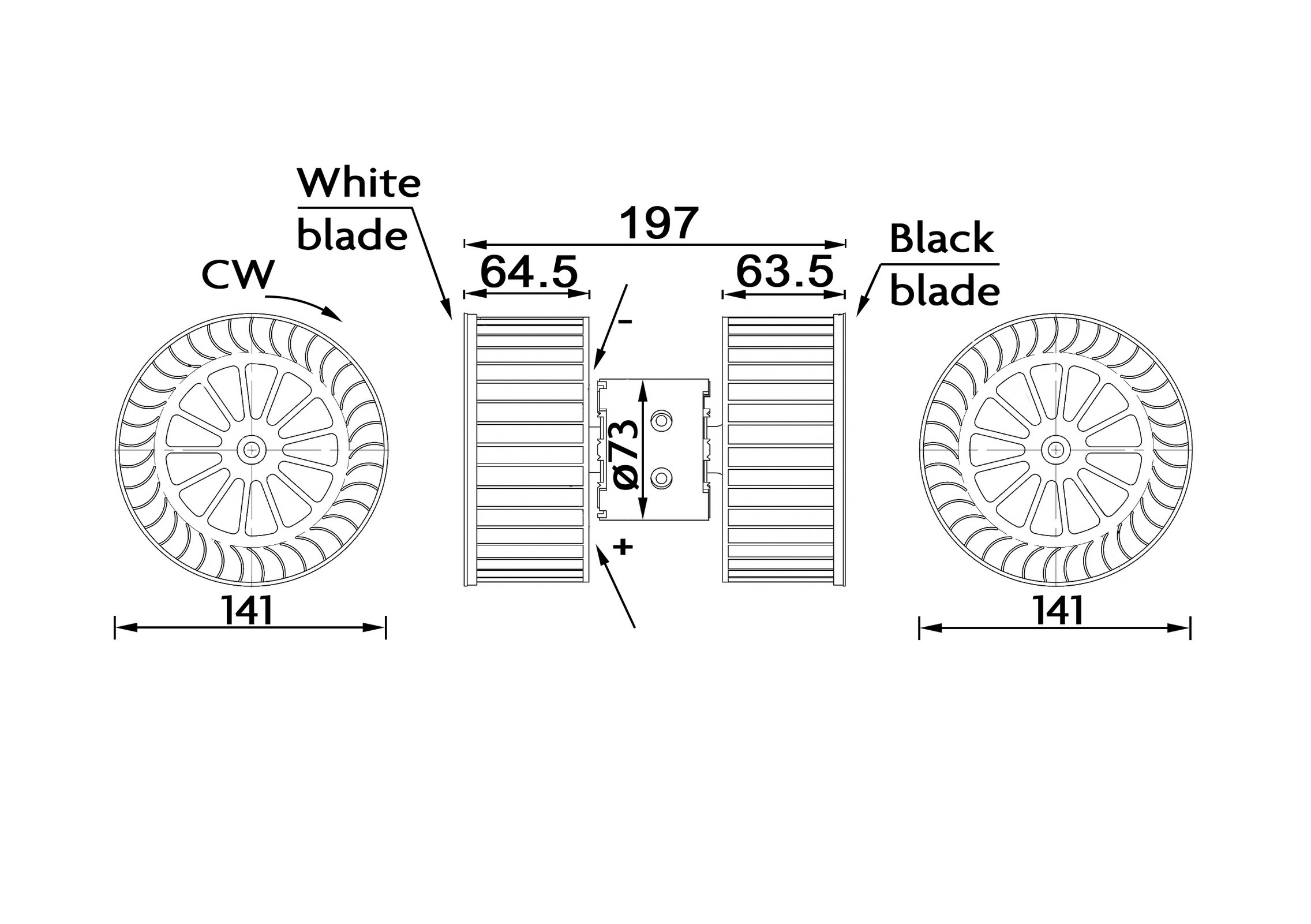 MAHLE / CLEVITE Blower Motor AB192000S