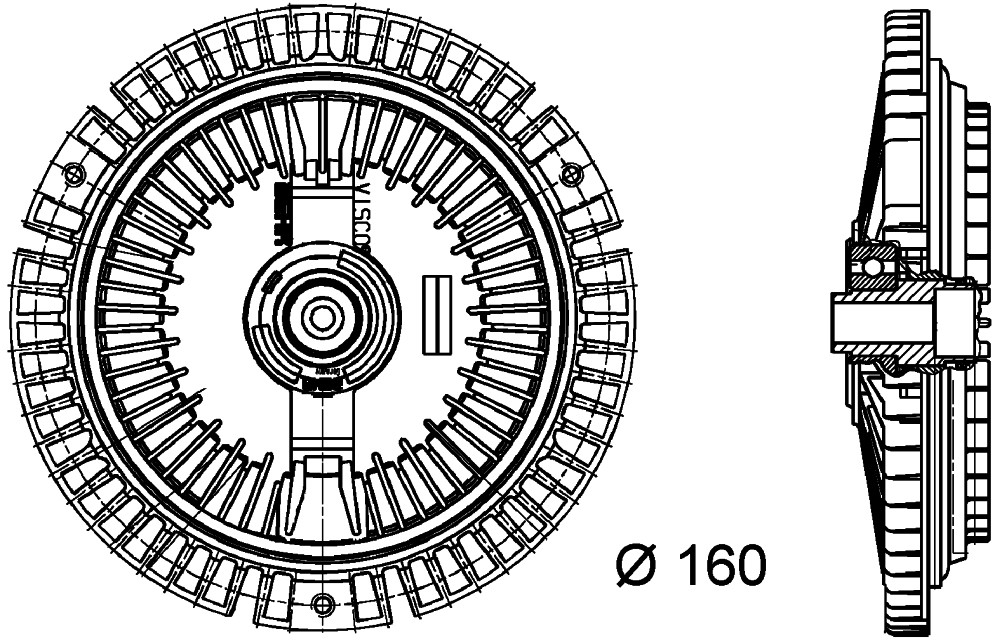 MAHLE / CLEVITE Radiator Fan Clutch CFC68000P