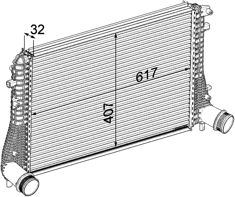 MAHLE / CLEVITE Intercooler CI207000P