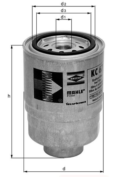 MAHLE / CLEVITE Fuel Filter KC46