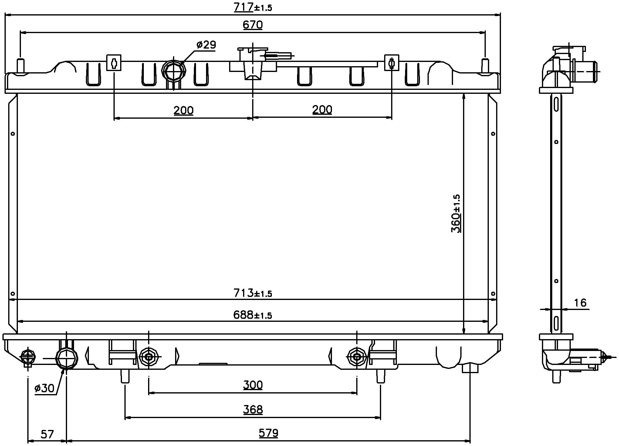 NISSENS Radiator 69460