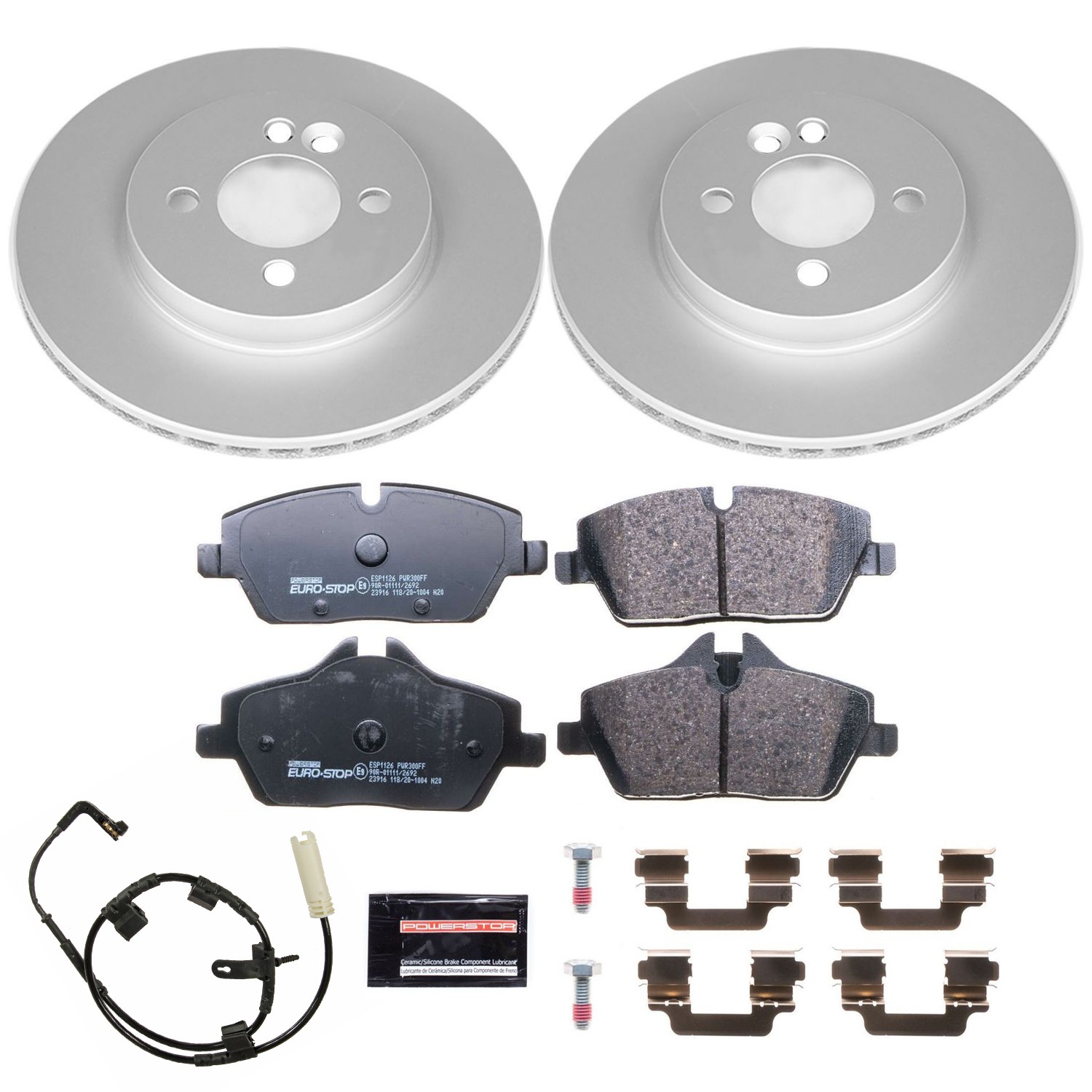 POWER STOP Rotor & Brake Pad Kit ESK6066
