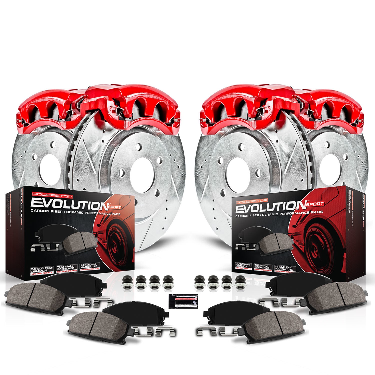 POWER STOP Caliper, Rotor & Brake Pad Kit KC200
