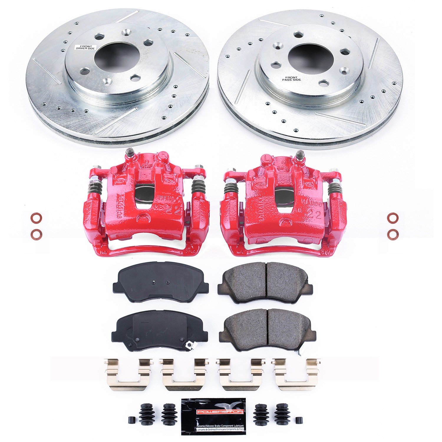 POWER STOP Caliper, Rotor & Brake Pad Kit KC6508