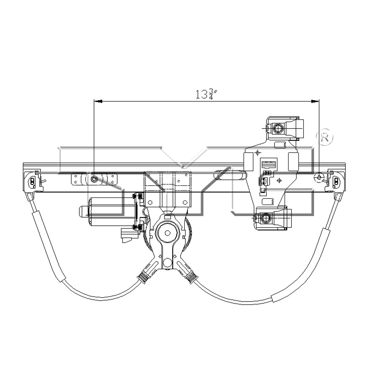 TYC Window Regulator & Motor Assembly 660509