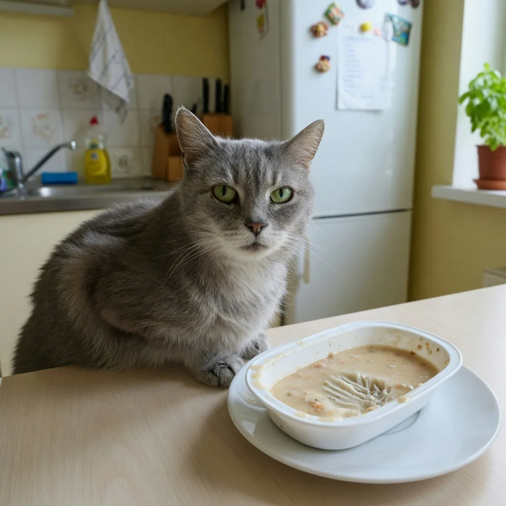 Мокра храна за възрастни котки с бяла риба, 100 г (примерен продукт)