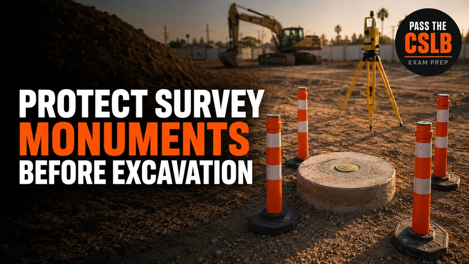 Benchmarks, Stakes, Elevations, and Protecting Survey Control - Pass The CSLB episode thumbnail