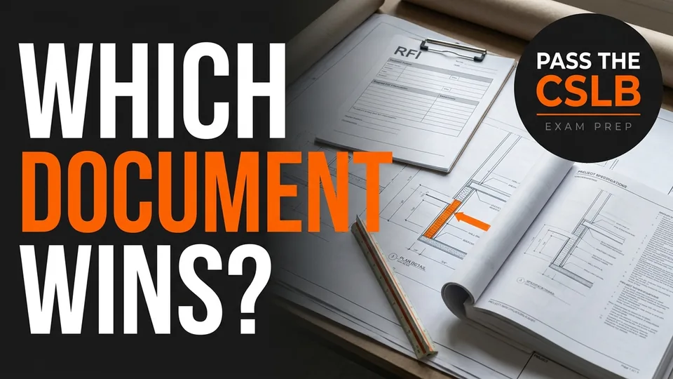 Decoding the Document Hierarchy: Specifications, Plans, Addenda, RFIs, and Shop Drawings - Pass The CSLB episode thumbnail