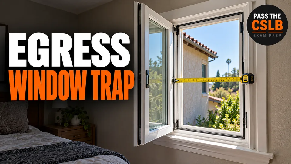 Egress Window Code Requirements - Pass The CSLB episode thumbnail