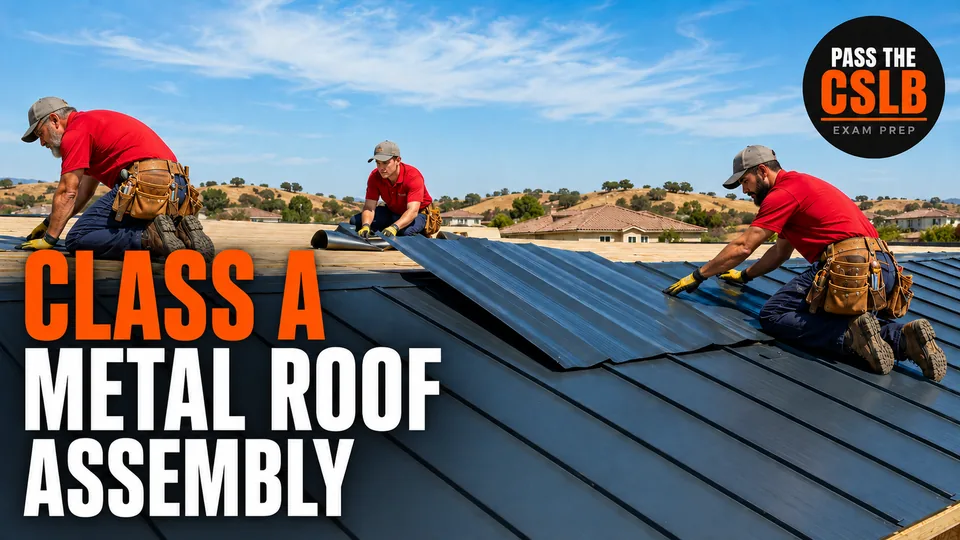 Roof Fire Classification, WUI Awareness, and Assembly Selection - Pass The CSLB episode thumbnail