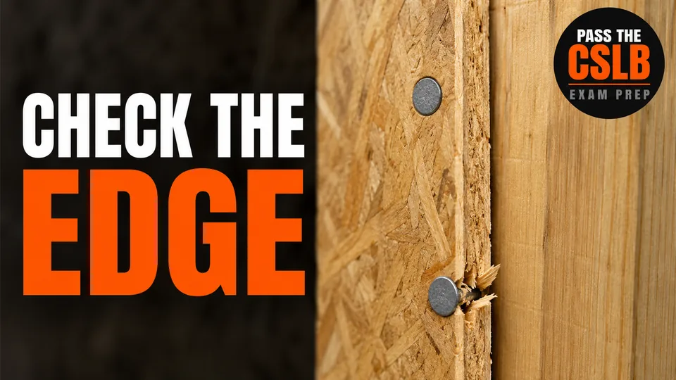 Shear Panel Nailing, Overdriven Nails, and Edge Blocking - Pass The CSLB episode thumbnail