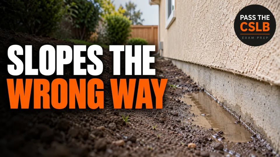 Site Grading and Foundation Drainage - Pass The CSLB episode thumbnail