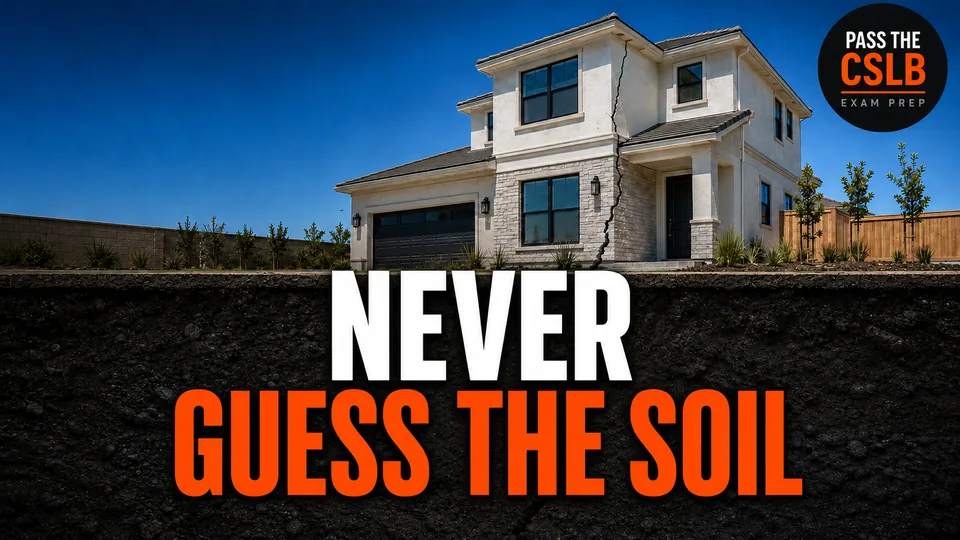 Soils Reports, Expansive Soil, Retaining Walls, and Engineering Boundaries - Pass The CSLB episode thumbnail