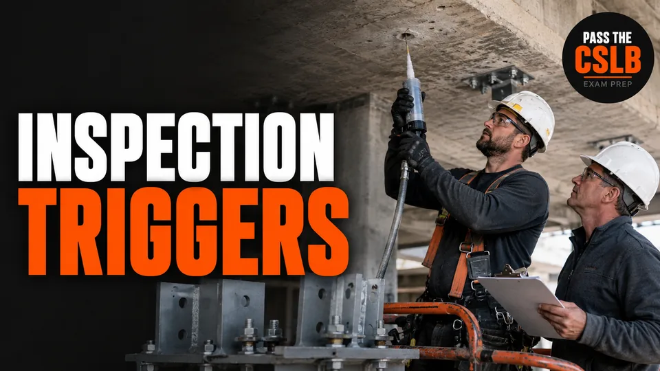 Structural Welding, Epoxy Anchors, and Special Inspection - Pass The CSLB episode thumbnail