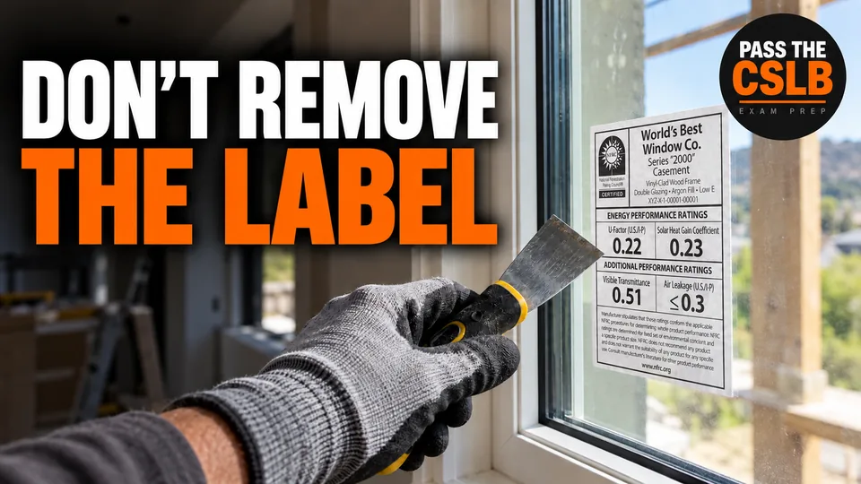 Title 24 Fenestration Ratings: U-Factor and SHGC - Pass The CSLB episode thumbnail