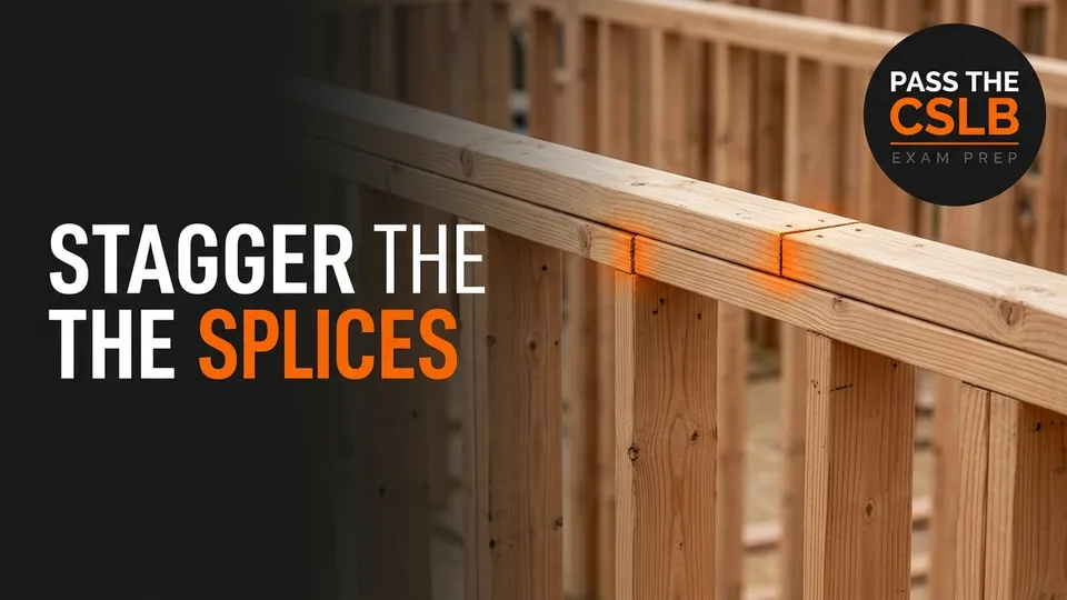 Wall Framing Anatomy: Stud Spacing, Top Plates, and Splices - Pass The CSLB episode thumbnail