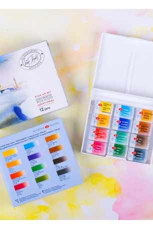 Coffret Aquarelle Extra-fine White Nights 12 godets - Nevskaya Palitra